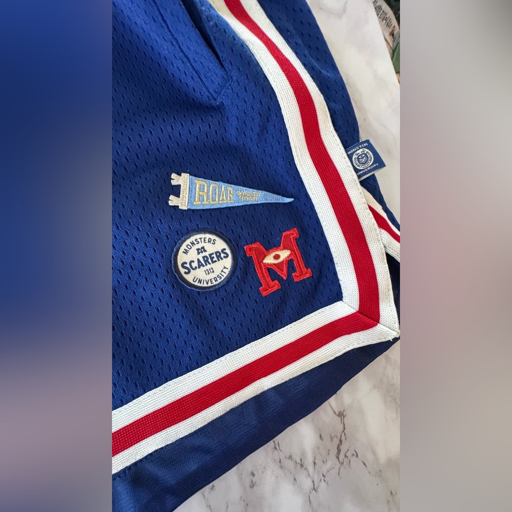NWT Disney Parks Monsters Inc Monsters University Cheer Shorts XL - Picture 9 of 10
